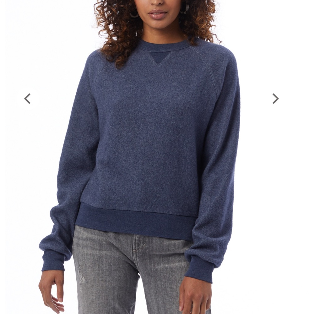 ALTERNATIVE Teddy Sweatshirt, Eco Navy